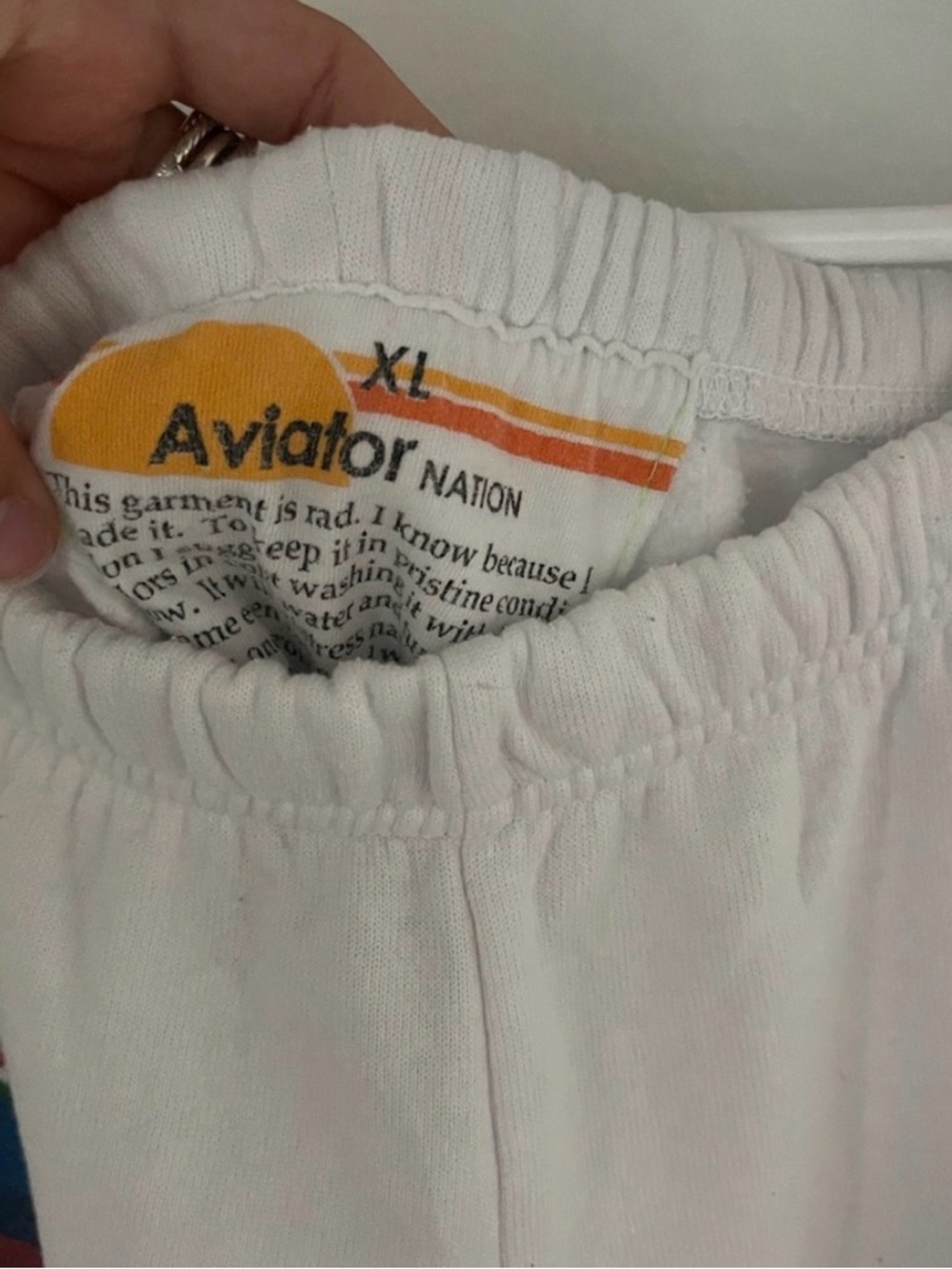 Aviator Nation White Sweatpants -Limited Editon Aspen - Picture 6 of 6